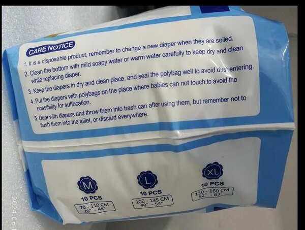 Dry Care Couches Adultes XL