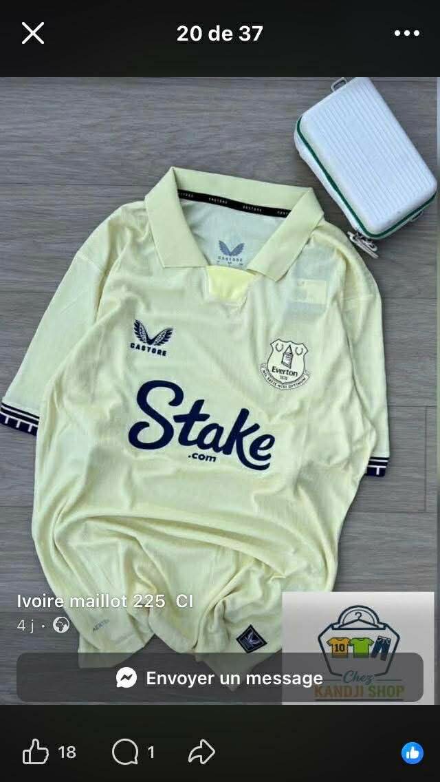 Maillot de football authentique