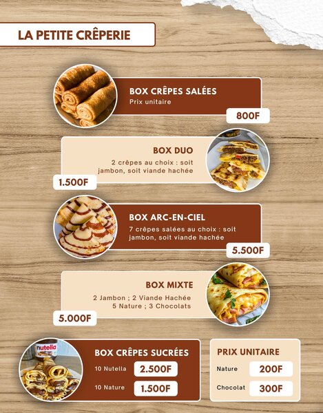 Box Crêpes Salées et Sucrées