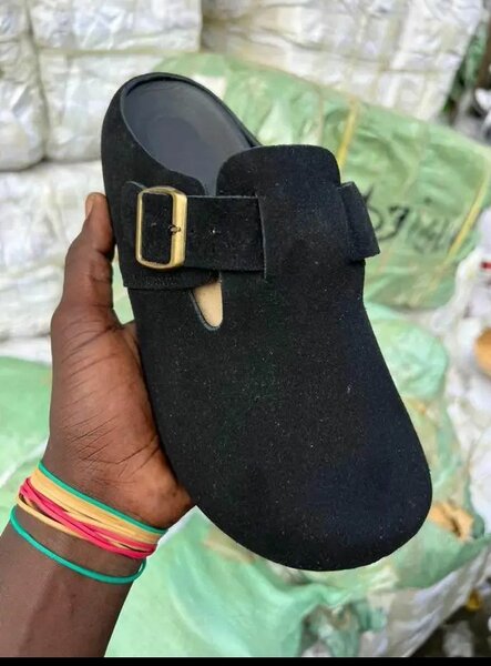 Mules confort en daim