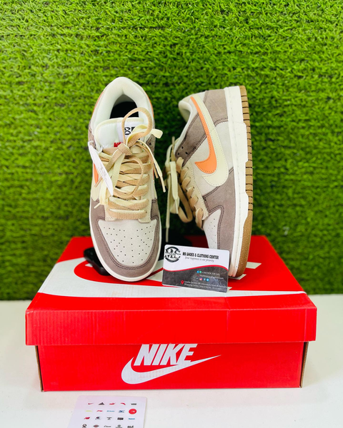 Chaussure Jordan 1 dunk blanc gris 