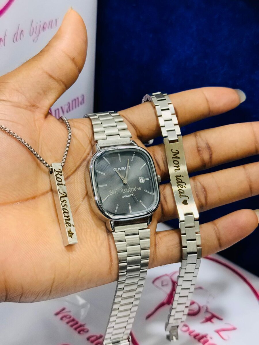 Bracelet, chaîne et montre personnalisés