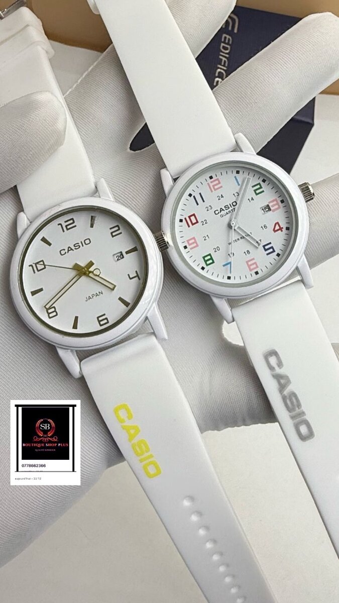 Montre Casio  bracelet en gomme AUTHENTIQUE avec sa boîte