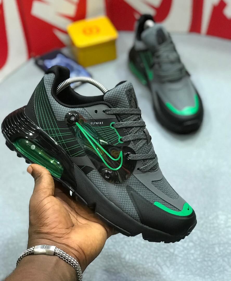 Chaussures Nike Air Max gris vert