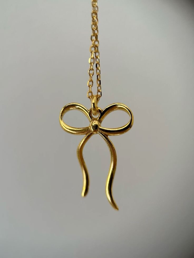 Gold Bow Jewelry Set