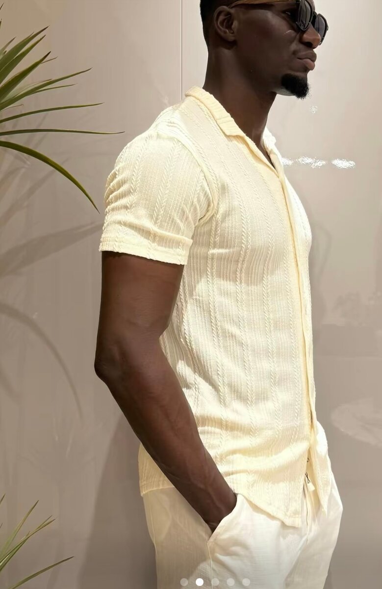 Chemise Homme en Tricot Élégant