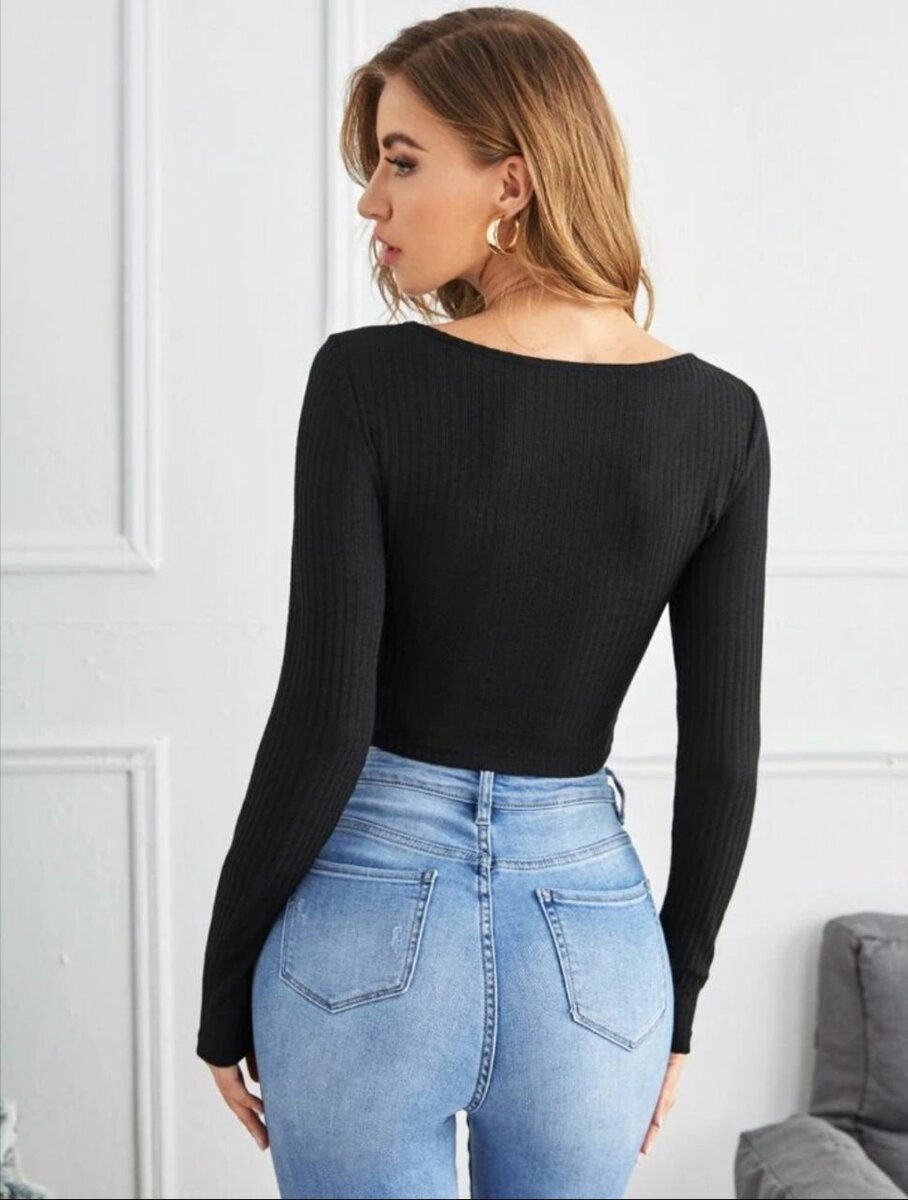 Top Crop à cordon de serrage