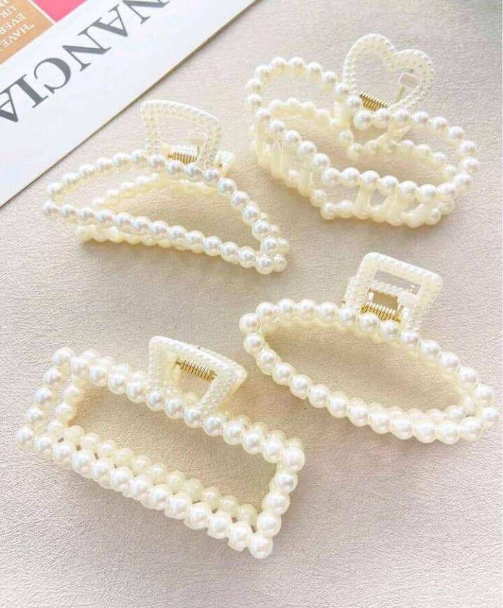 Pinces à cheveux perlées élégantes