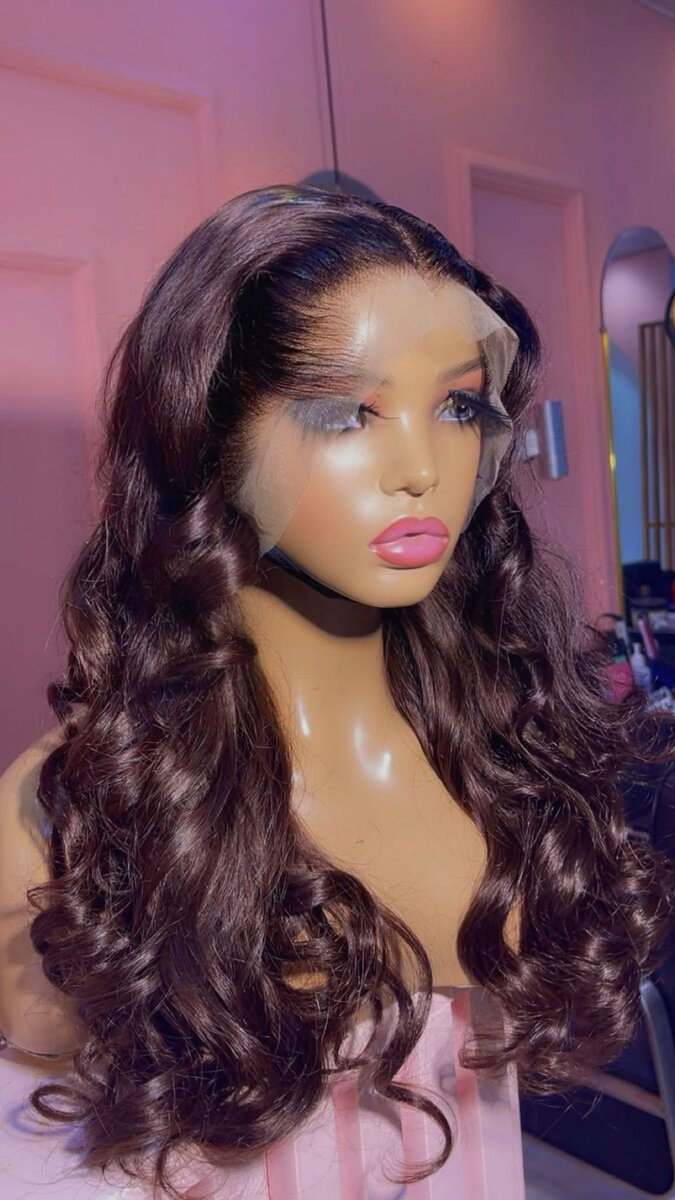 Perruque Ondulée Brune SDD