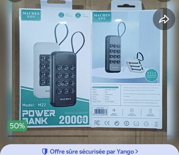 Power bank 20000mAh