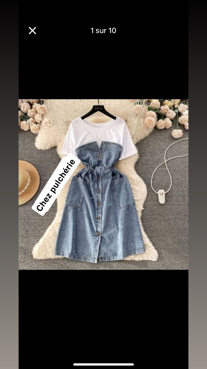 Robe Denim Style T-shirt