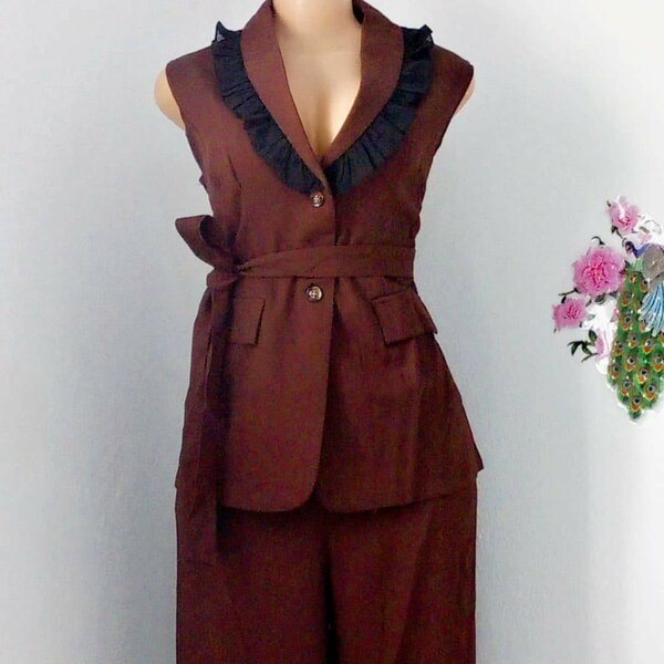 Ensemble tailleur sans manches