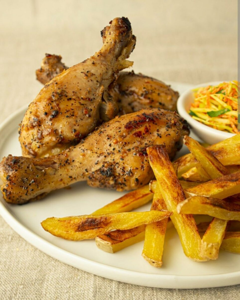 Poulet et Poisson grillé/Frite