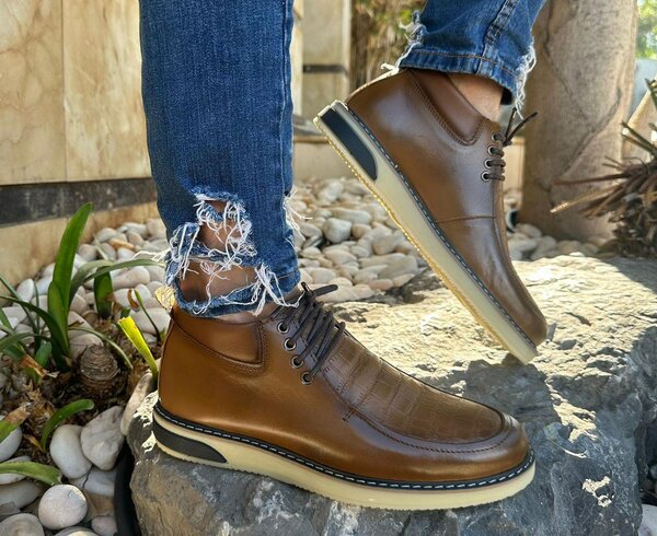 Mocassins montante homme