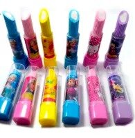 Pack of 3 /Fancy Lipstick Eraser for Girls / Unique Eraser for Kids /Stylish Erasers Lipstick Birthday Return Gift for Kids Girls