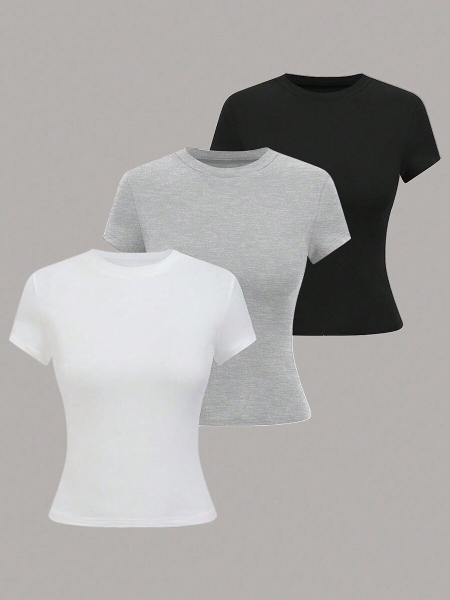 Lot de 3 T-shirts basiques