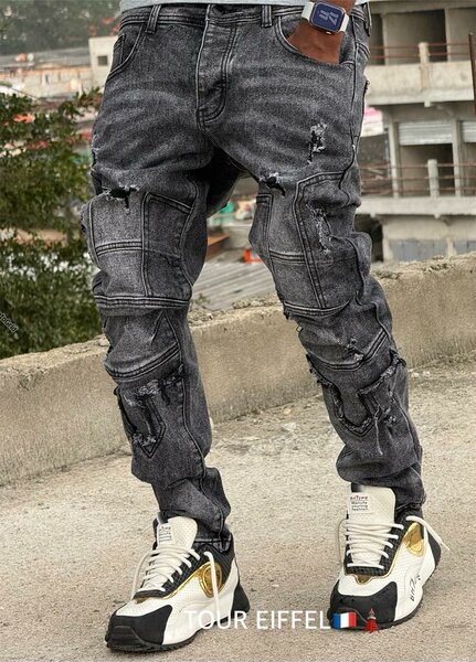 Jeans déchirés mode homme