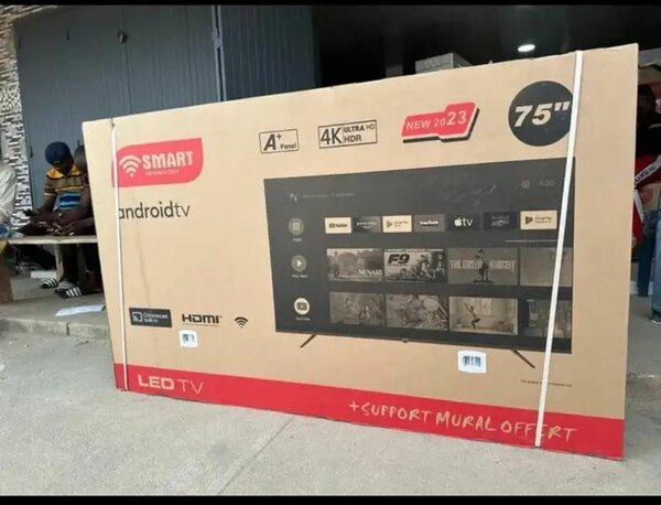 SMART TECHNOLOGY TV 75 POUCES 4K CONNECTÉ ANDROID TV BLUETOO