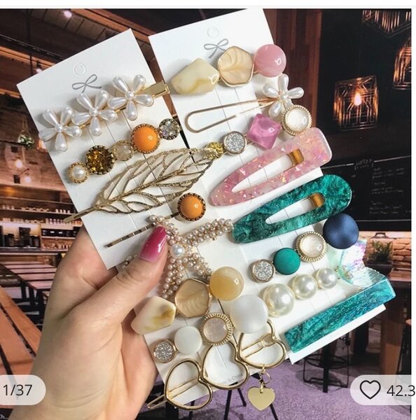 Bronche à cheveux et hijab en perles pour femmes et filles