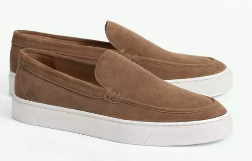 Brooks Brothers Hampton Suede Slip-On Sneakers