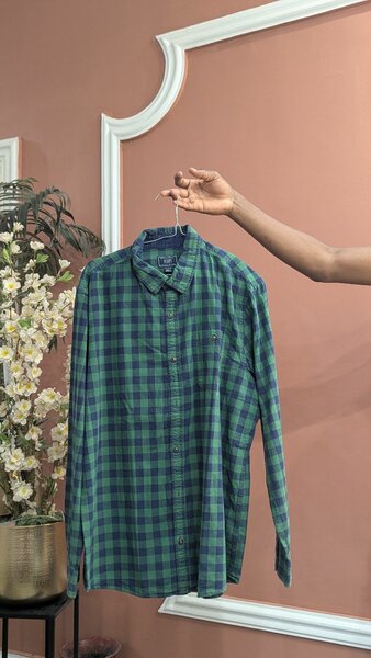 Chemise à carreaux homme