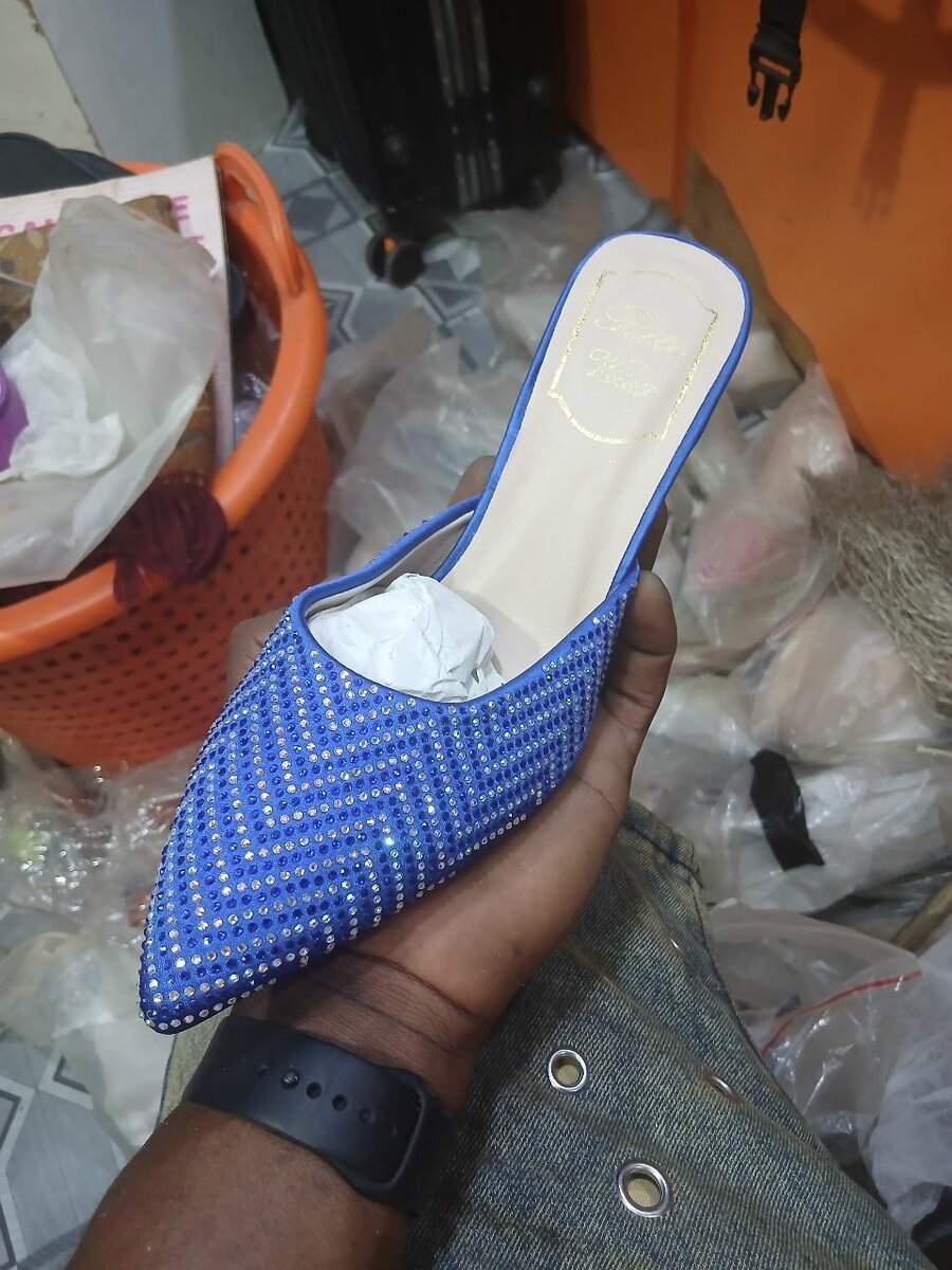 Mules en strass élégantes