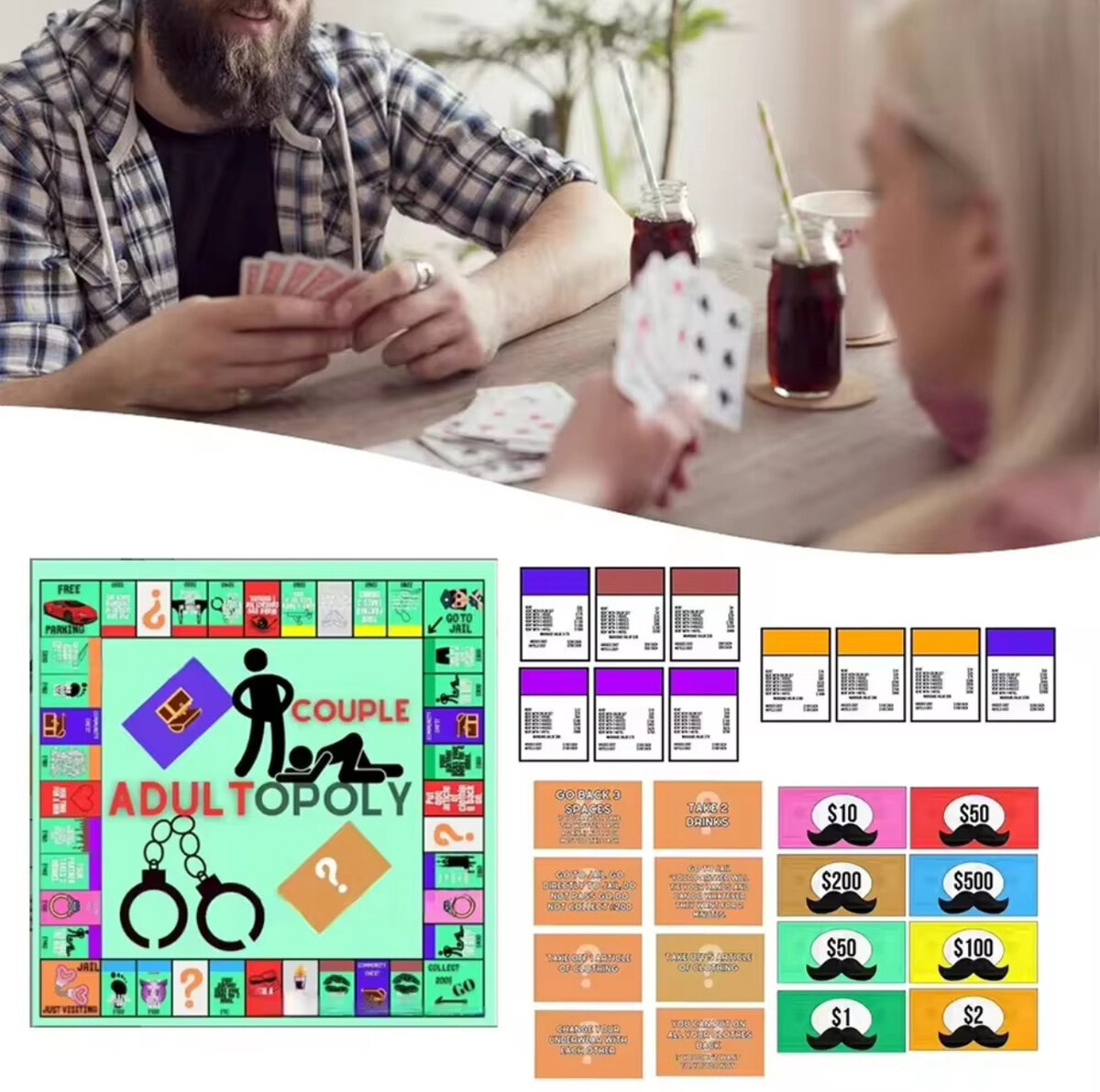 Jeu Couple Adultopoly