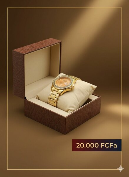 Montre en or élégante