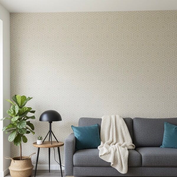 Papier peint géométrique moderne