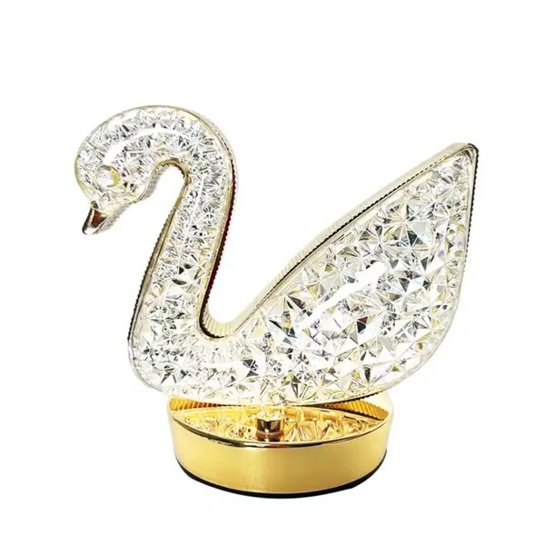 Lampe Cygne Cristal Élégant