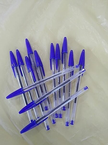 Bic blue pens