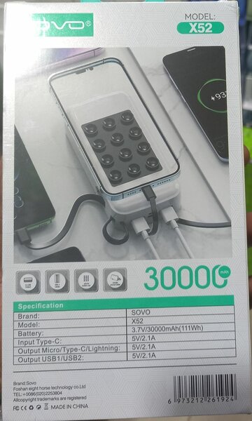 Chargeur SOVO 30000mAh USB-C