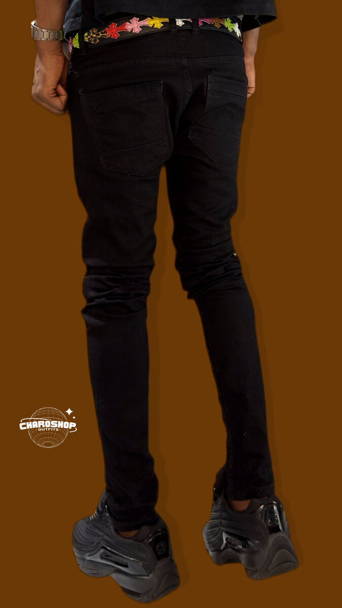 Jeans slim noirs stylés