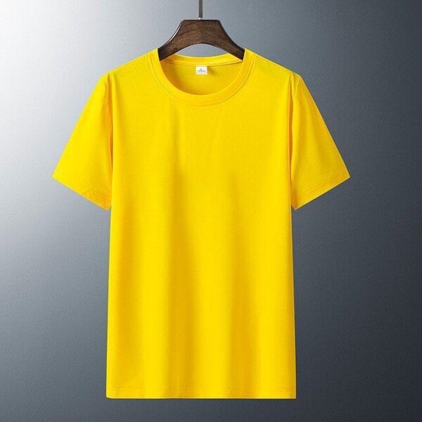 T-shirt jaune unisexe