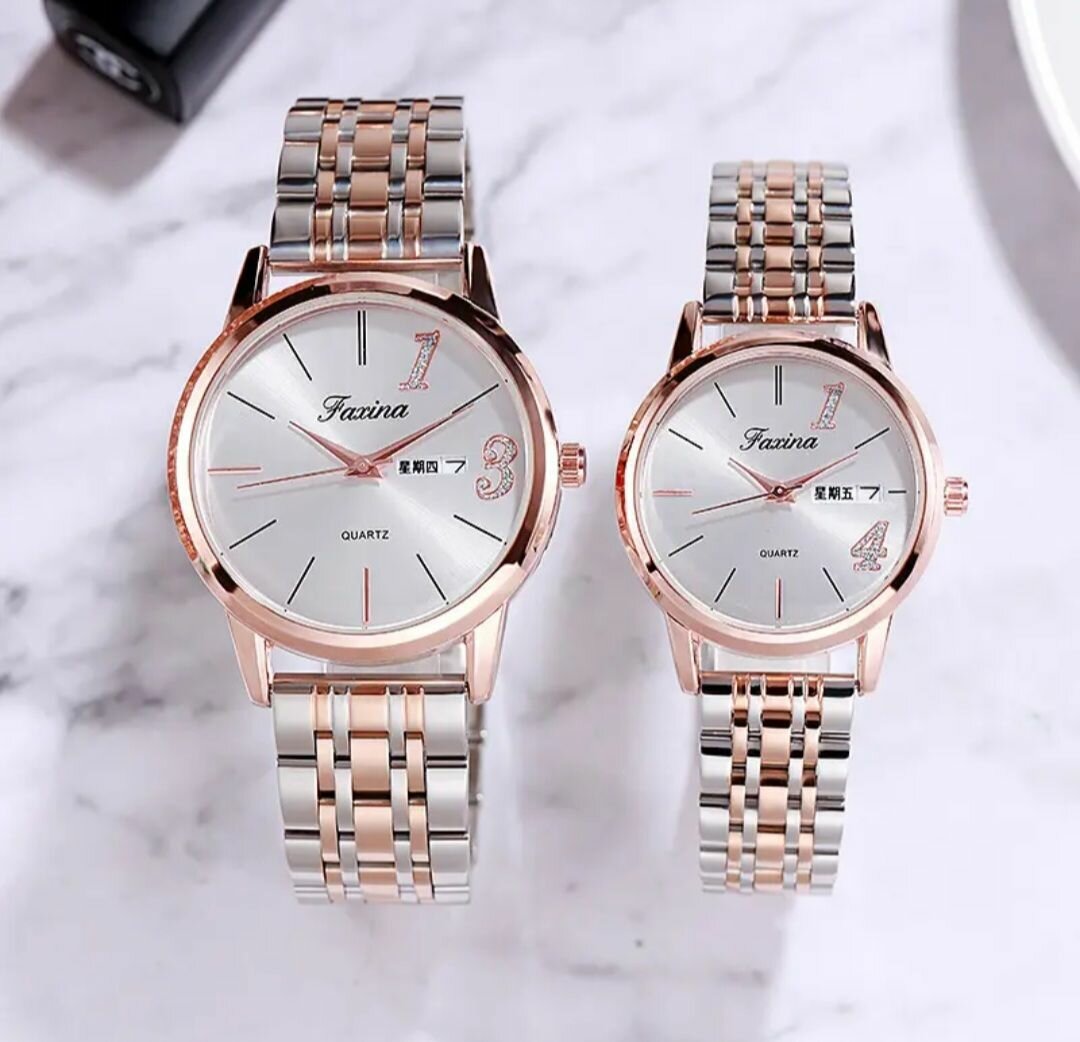 Montre-bracelet élégante en acier inoxydable