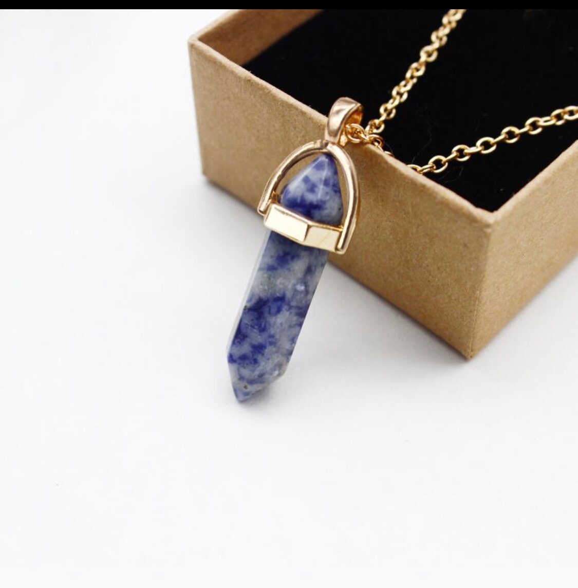 Bullet crystal pendent