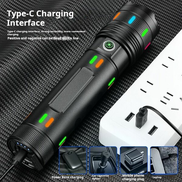 Lampe torche LED rechargeable Type-C