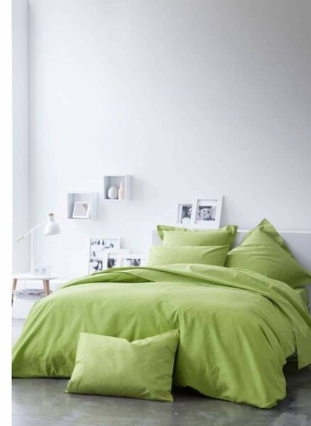 Parure de lit en coton vert
