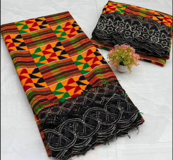 Wax Africain avec Dentelle