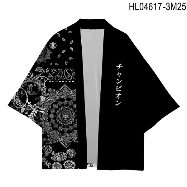 Veste kimono avec motifs élégants