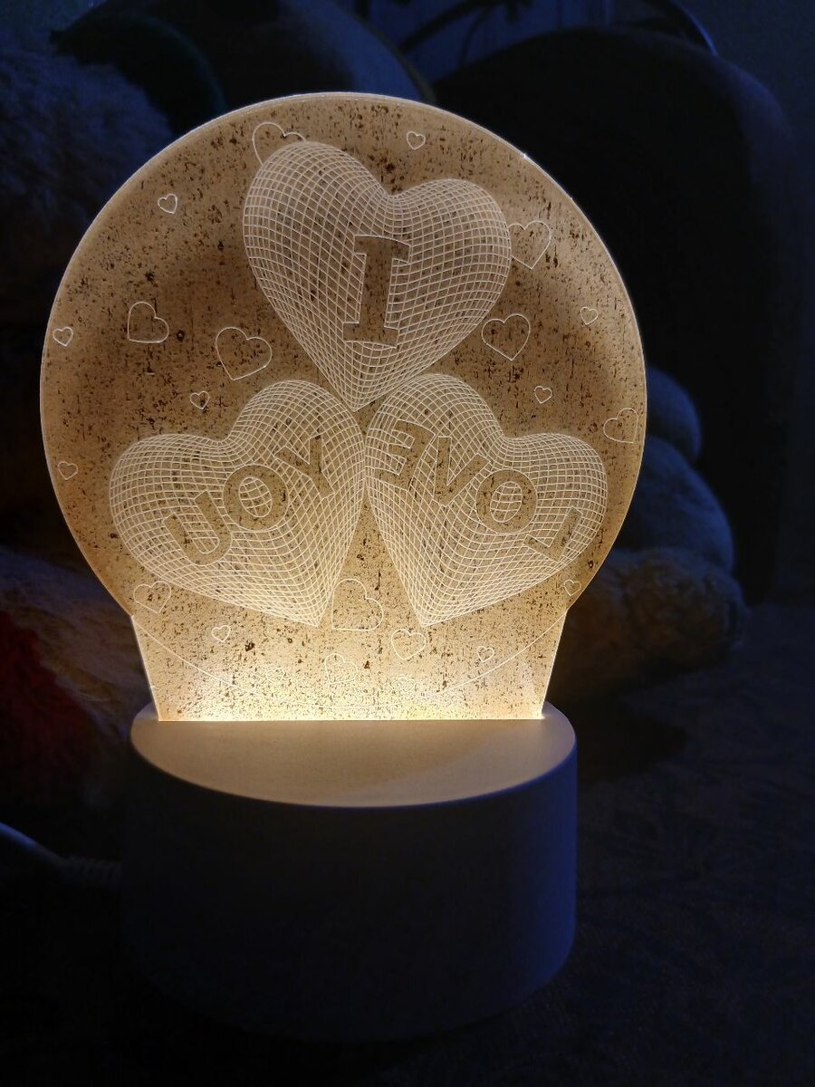 Lampe LED 3D décorative