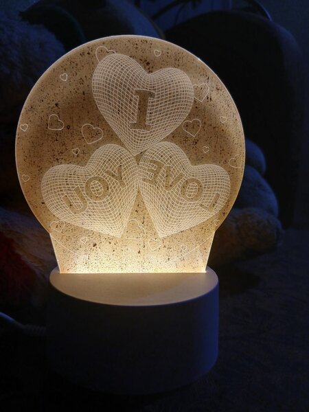 Lampe LED 3D décorative