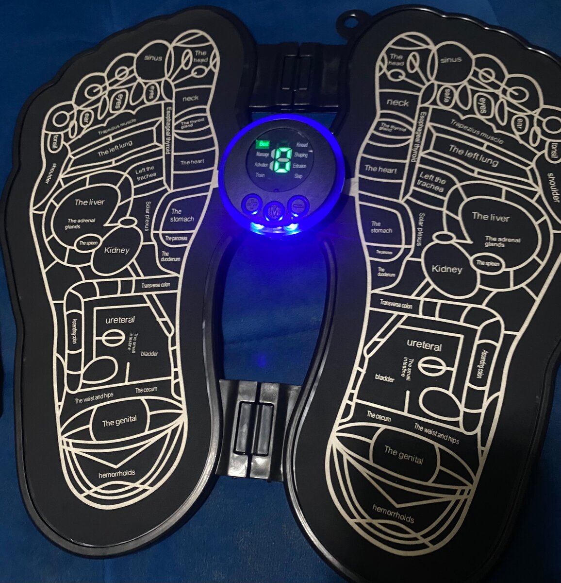 TAPIS DE MASSAGER RECHARGEABLE ET TÉLÉCOMMANDÉE