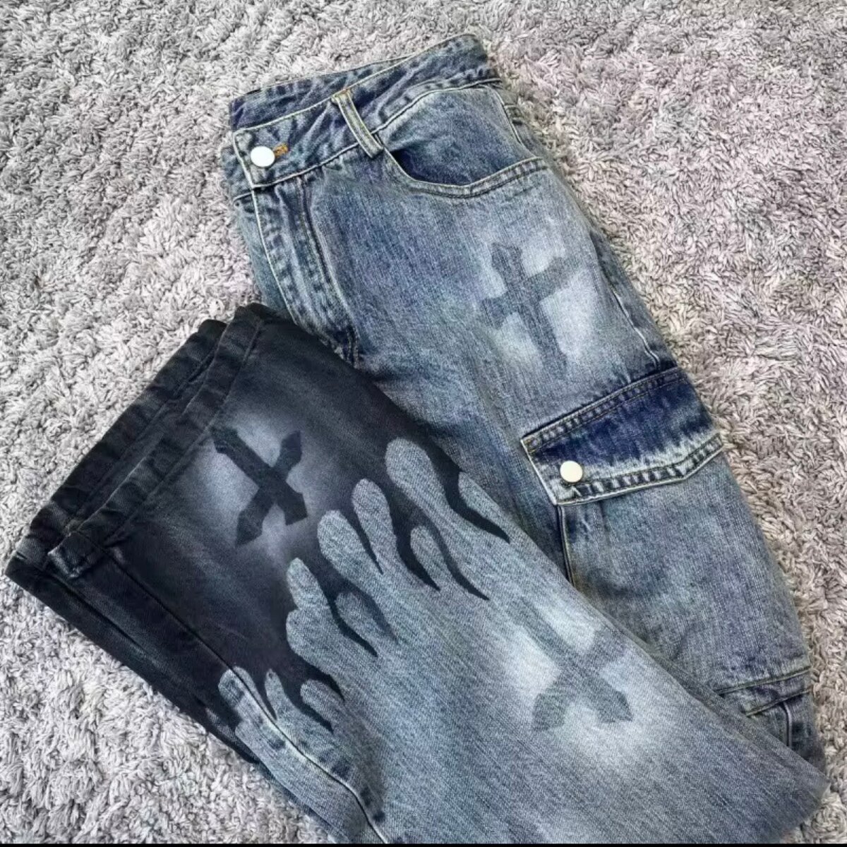 Street Style Gradient Jeans