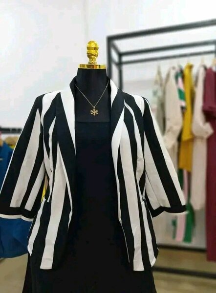 Blazer rayé élégant