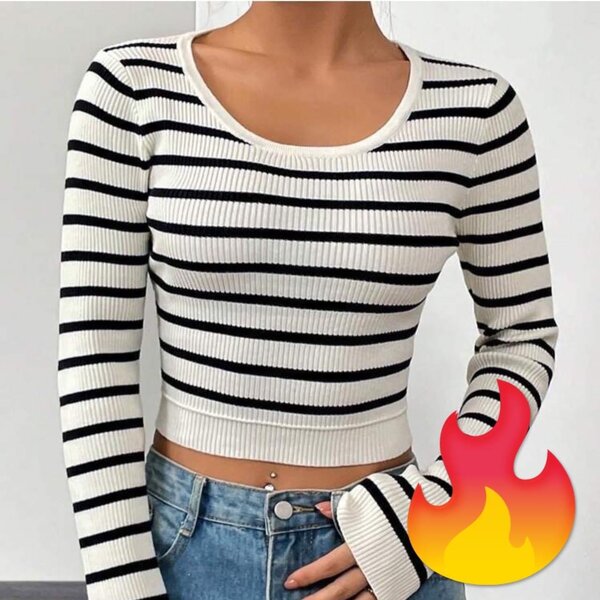 Zara Tops black lines