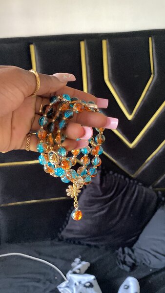 Charm beaded bracelet