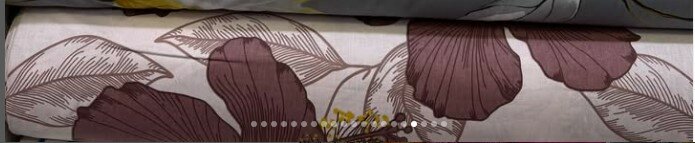 Рулон красивой узорчатой ткани Ранфорс