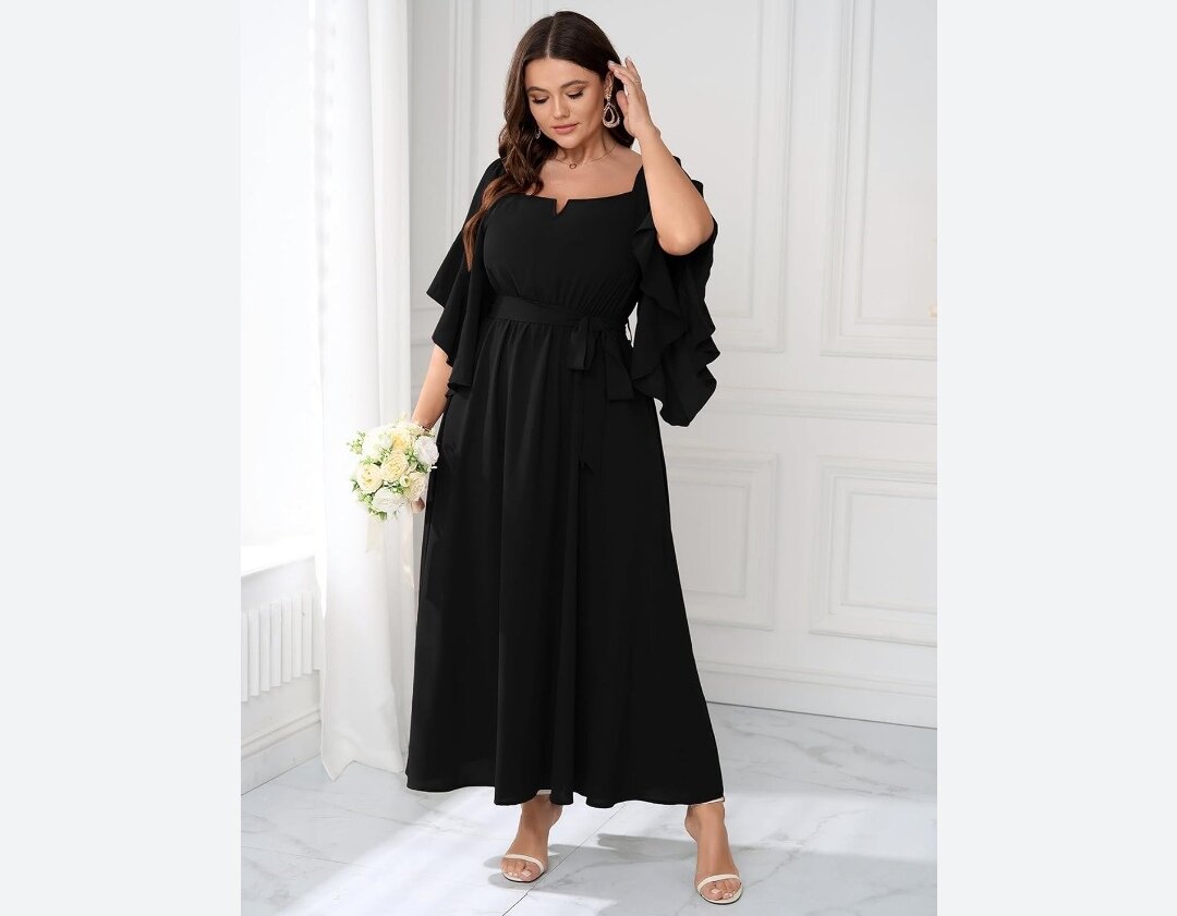 Robe noire élégante pour femmes
