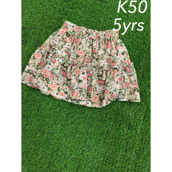 Elasticated skirt with floral print 5 years